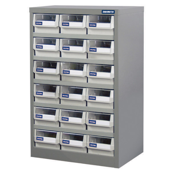 TRADEMASTER - PARTS CABINET METAL HD 18 DRAWERS 550W X 400D X 880H